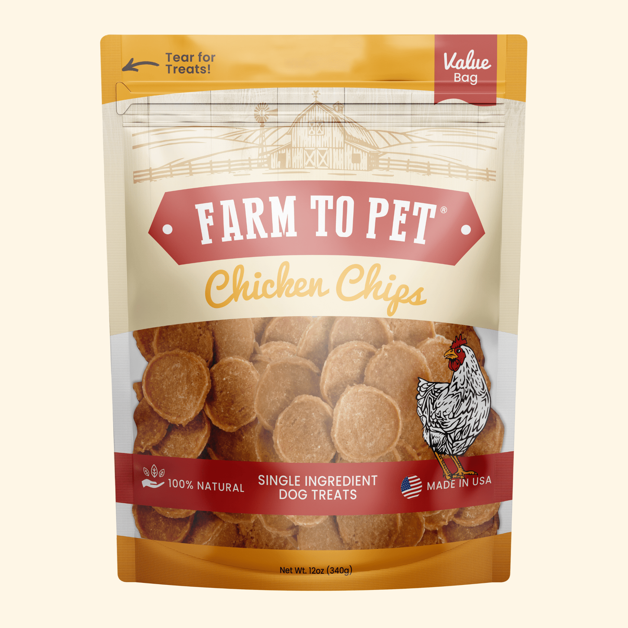 Farm To Pet Chicken Chips Dog Treats