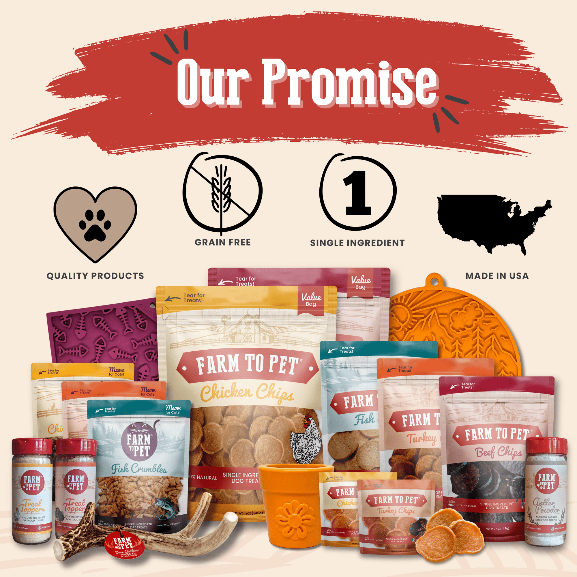 Farm To Pet Dog Treat Snack Pack Sampler