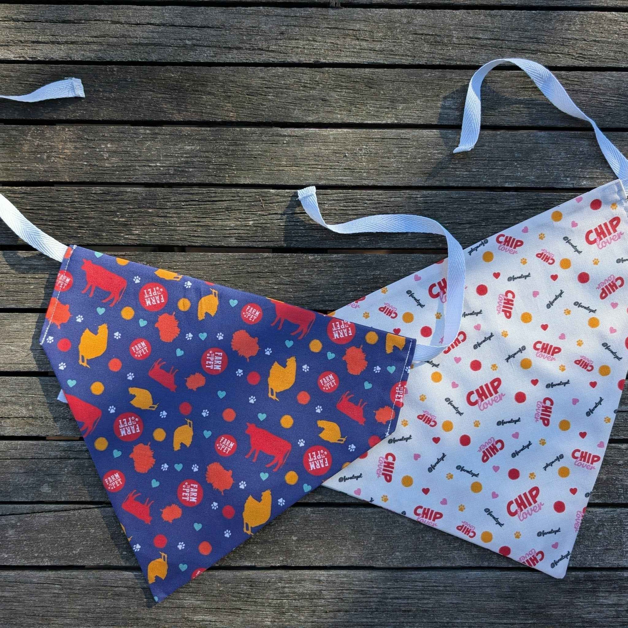 Farm To Pet Tie-On Dog and Cat Bandana
