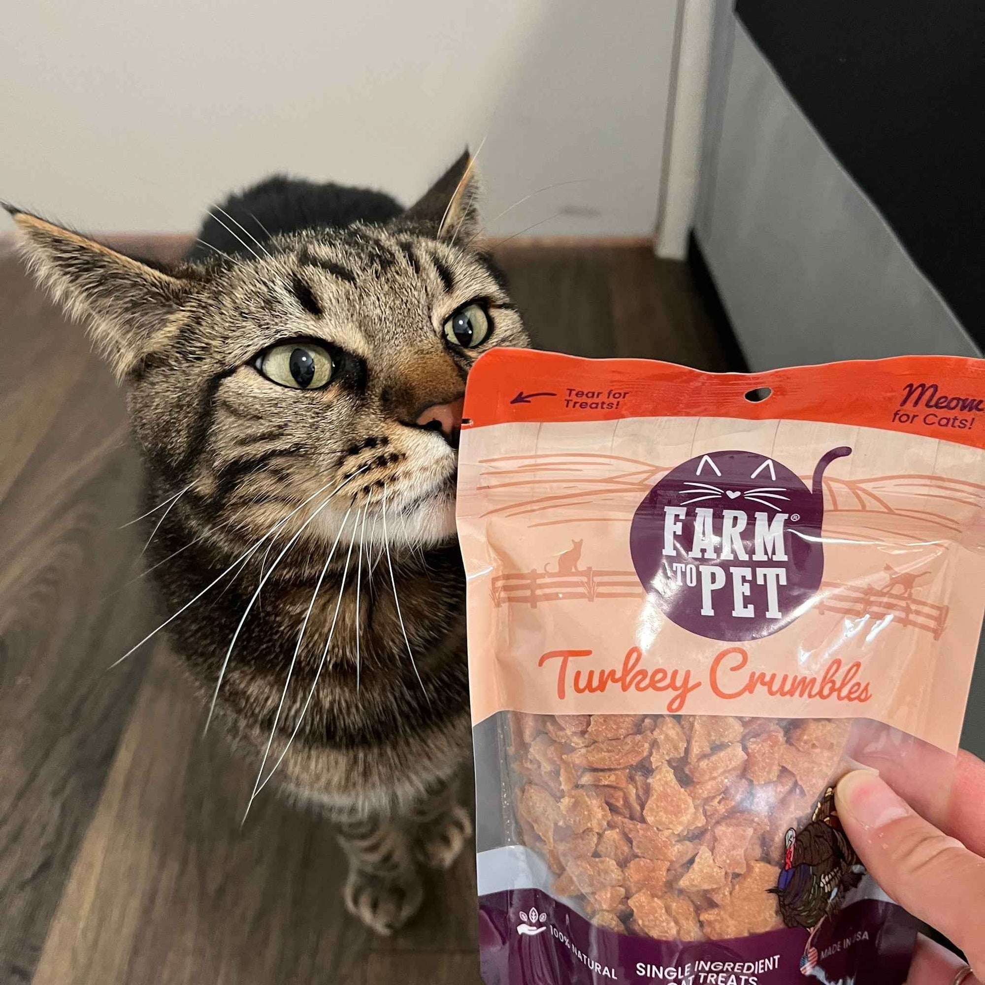Farm To Pet Turkey Crumbles Cat Treats
