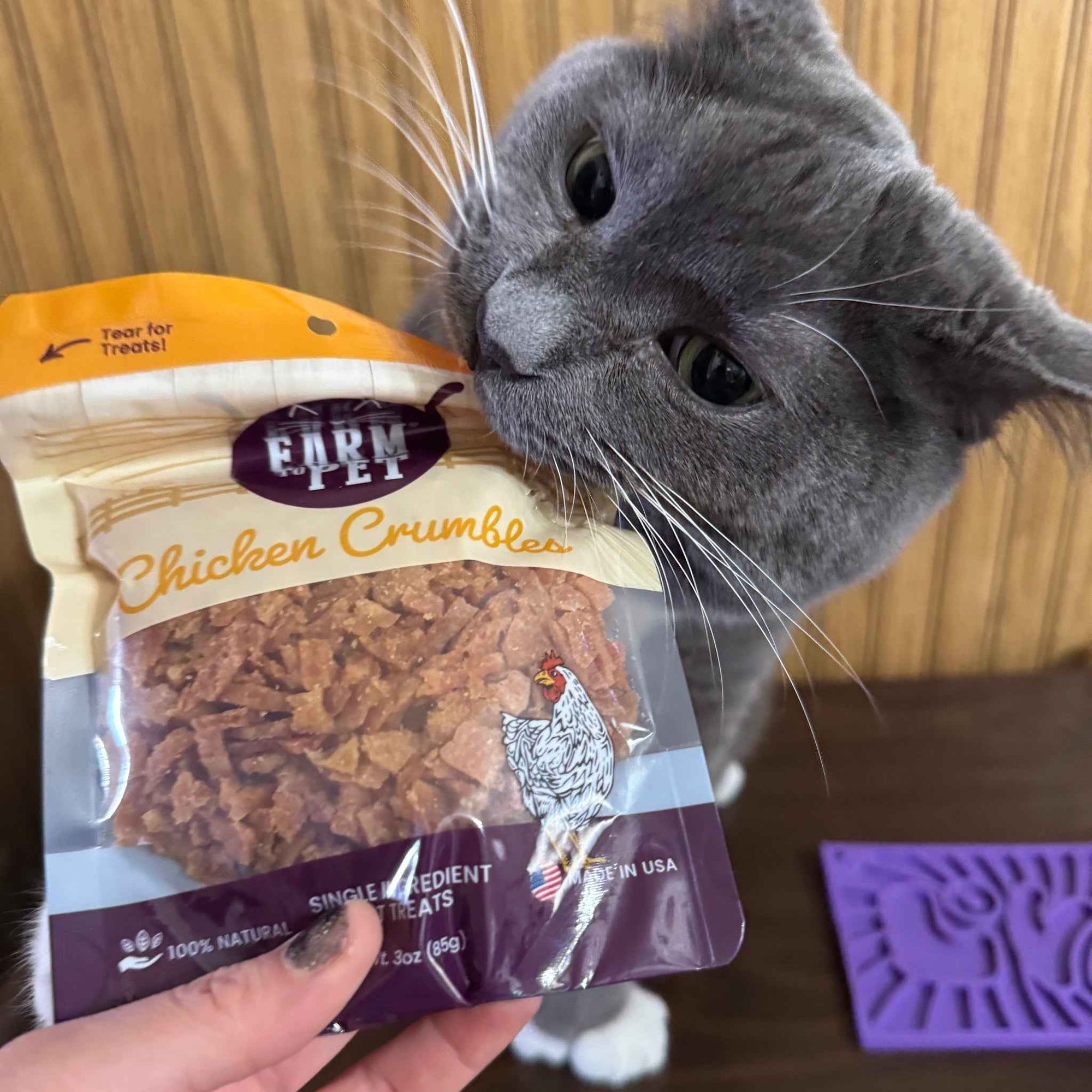 Farm To Pet Chicken Crumbles Cat Treats