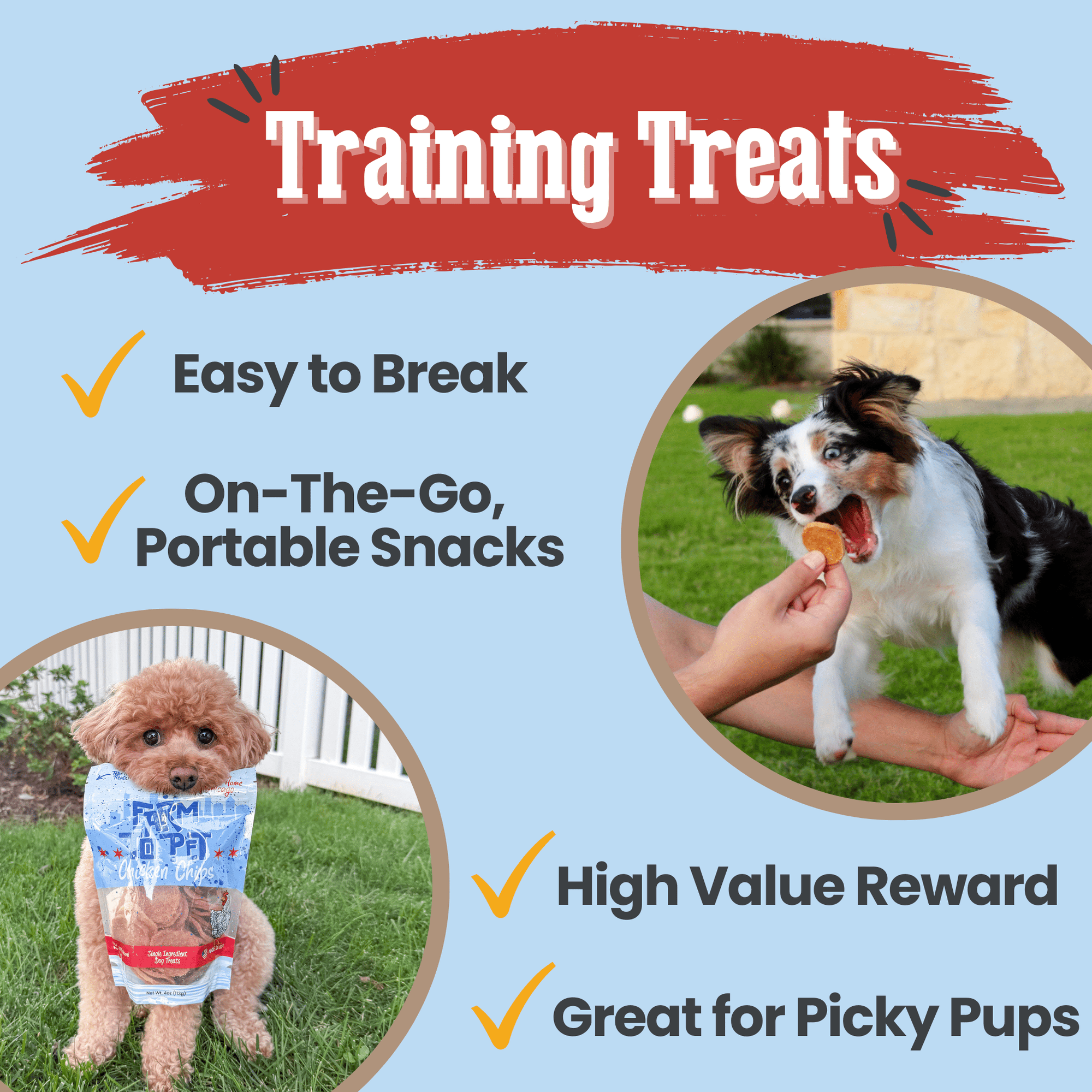 Farm To Pet Chicago Chicken Chips Dog Treats