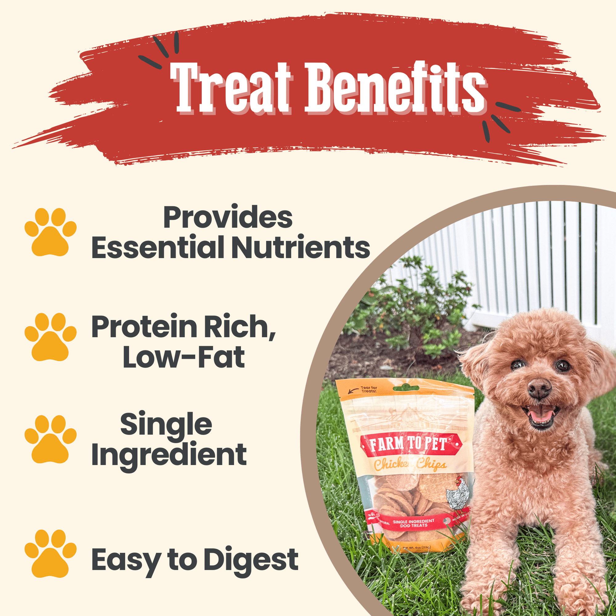Farm To Pet Chicken Chips Dog Treats