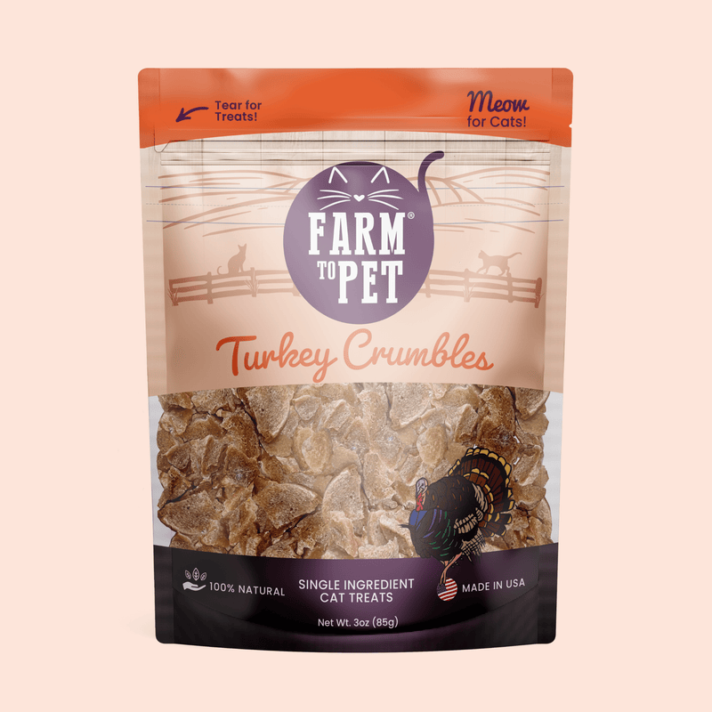 Farm To Pet Turkey Crumbles Cat Treats