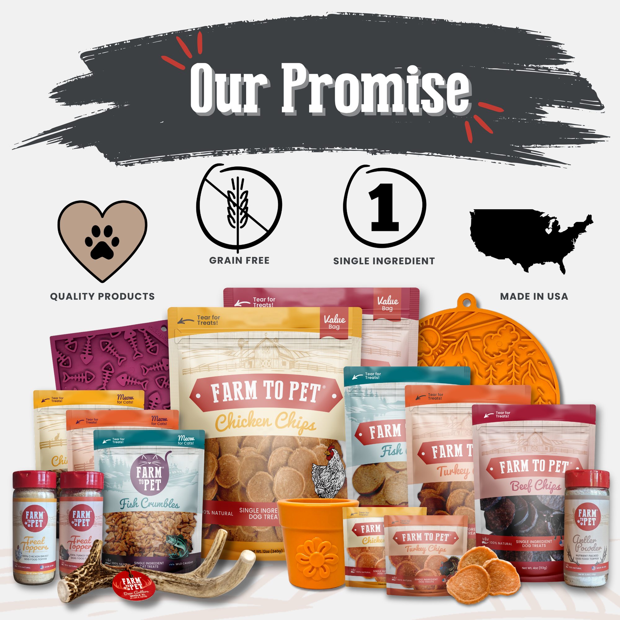 Farm To Pet Deer Antler Dog Chews