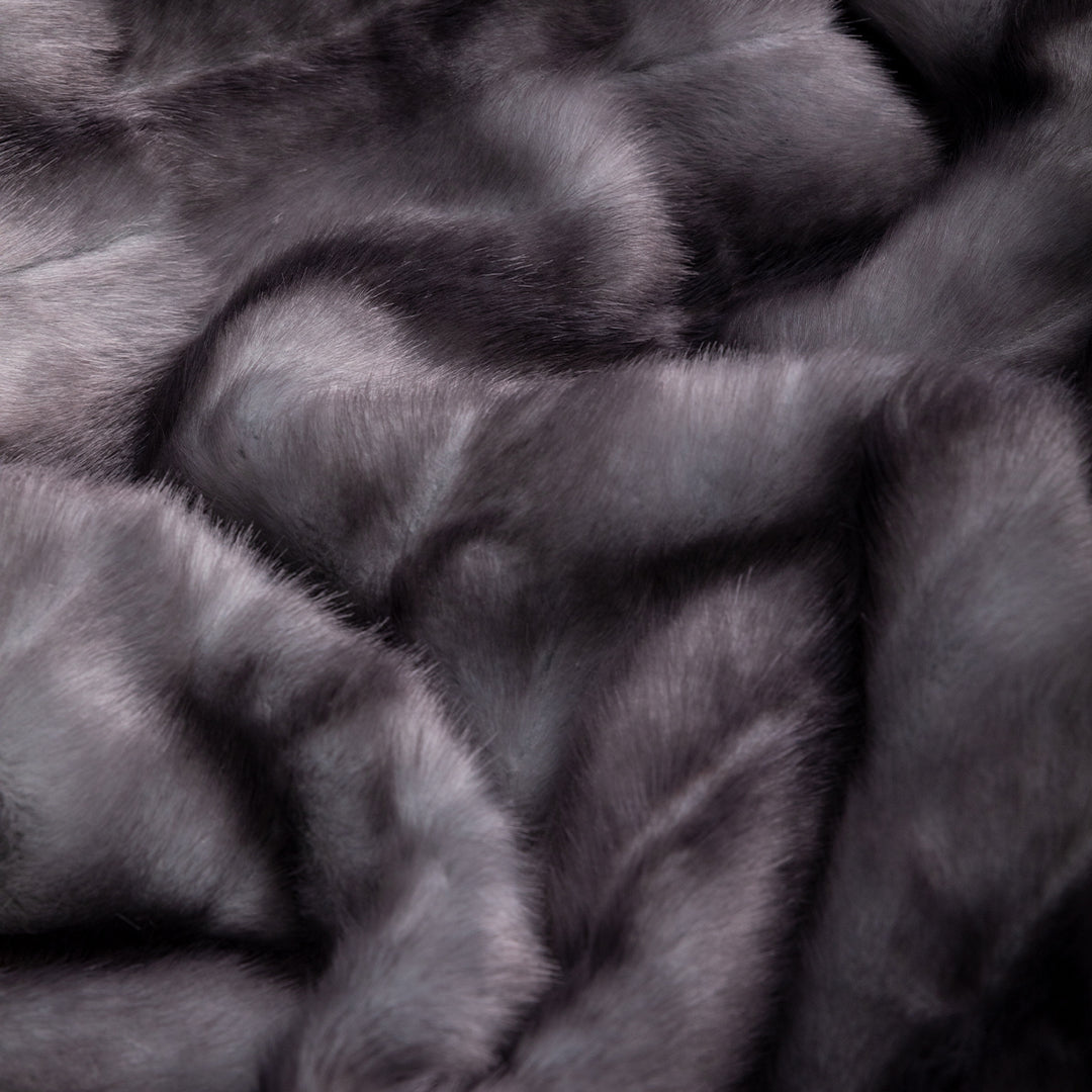 Hello Doggie Faux Fur Throw Faux Fur Platinum Dog Blanket