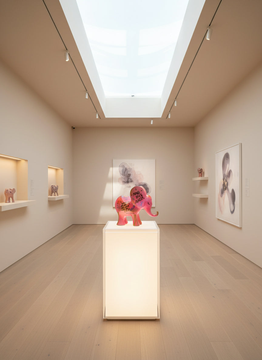 Feng Shui and Graffiti Elephant Sculpture – Love Pop Elephant