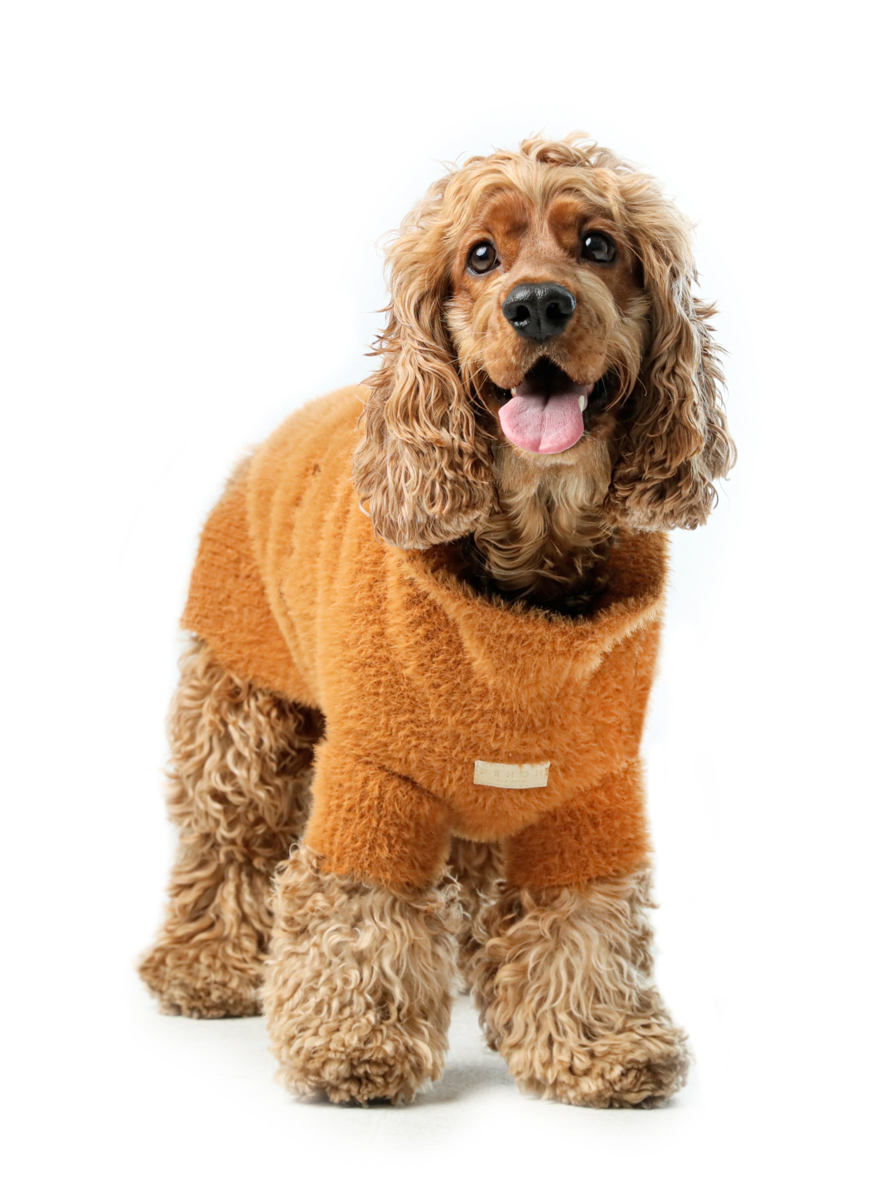Eskimo Fuzzy Sweater-Orange