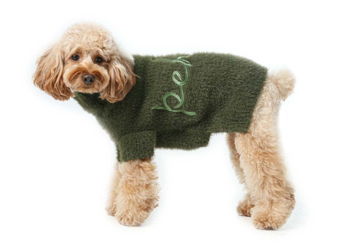 Eskimo Fuzzy Sweater-Green
