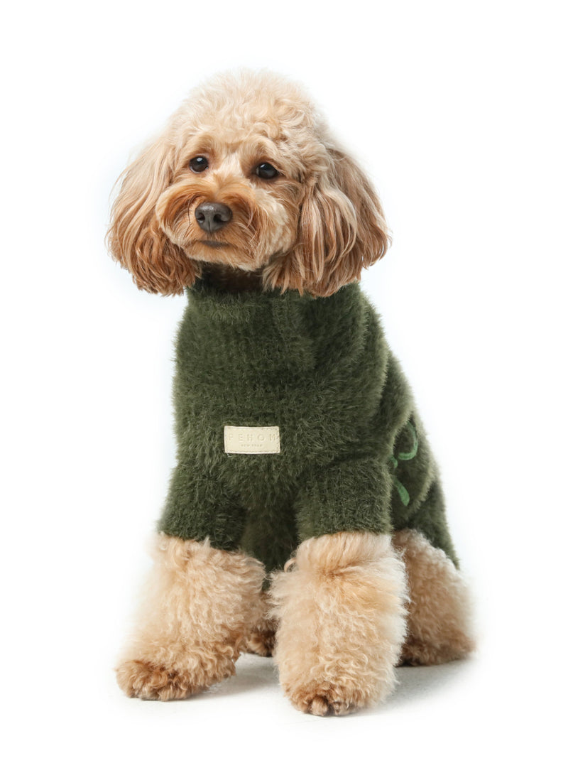 Eskimo Fuzzy Sweater-Green