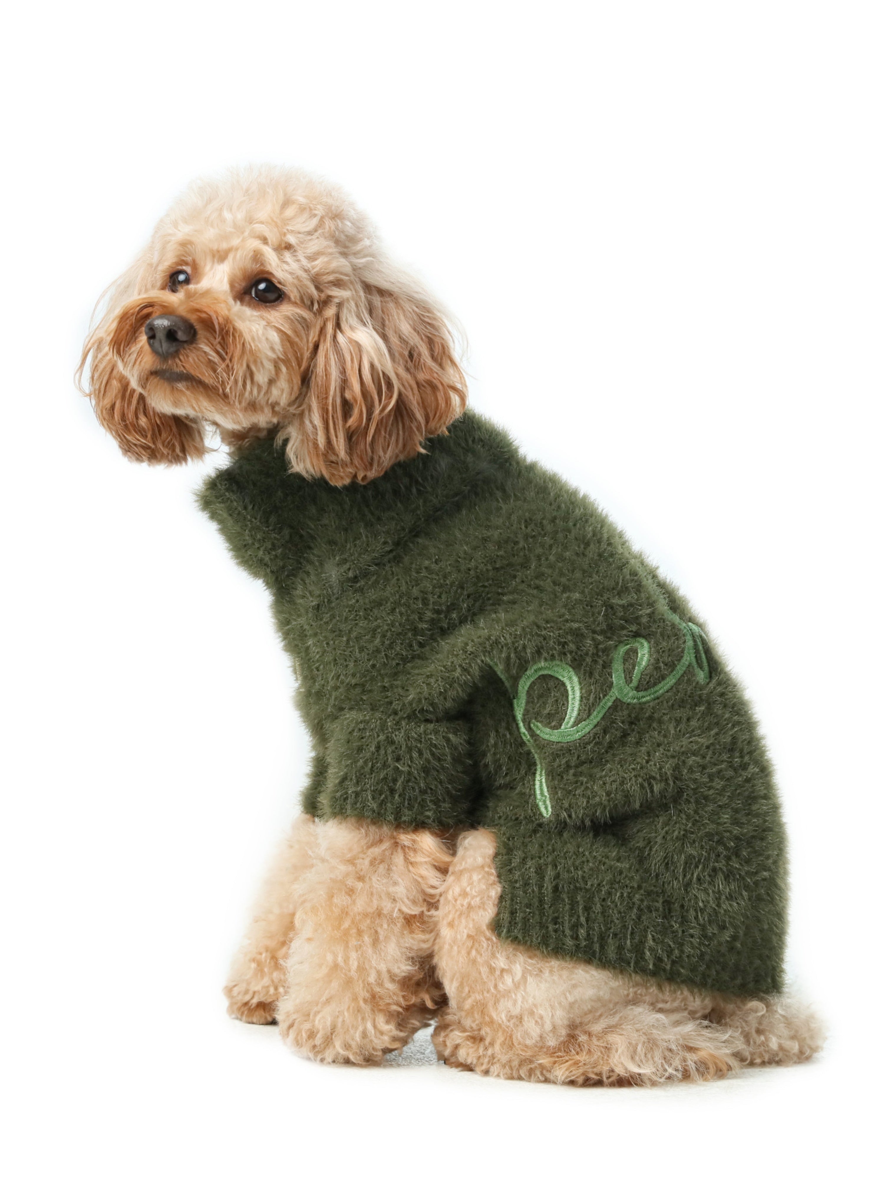 Eskimo Fuzzy Sweater-Green