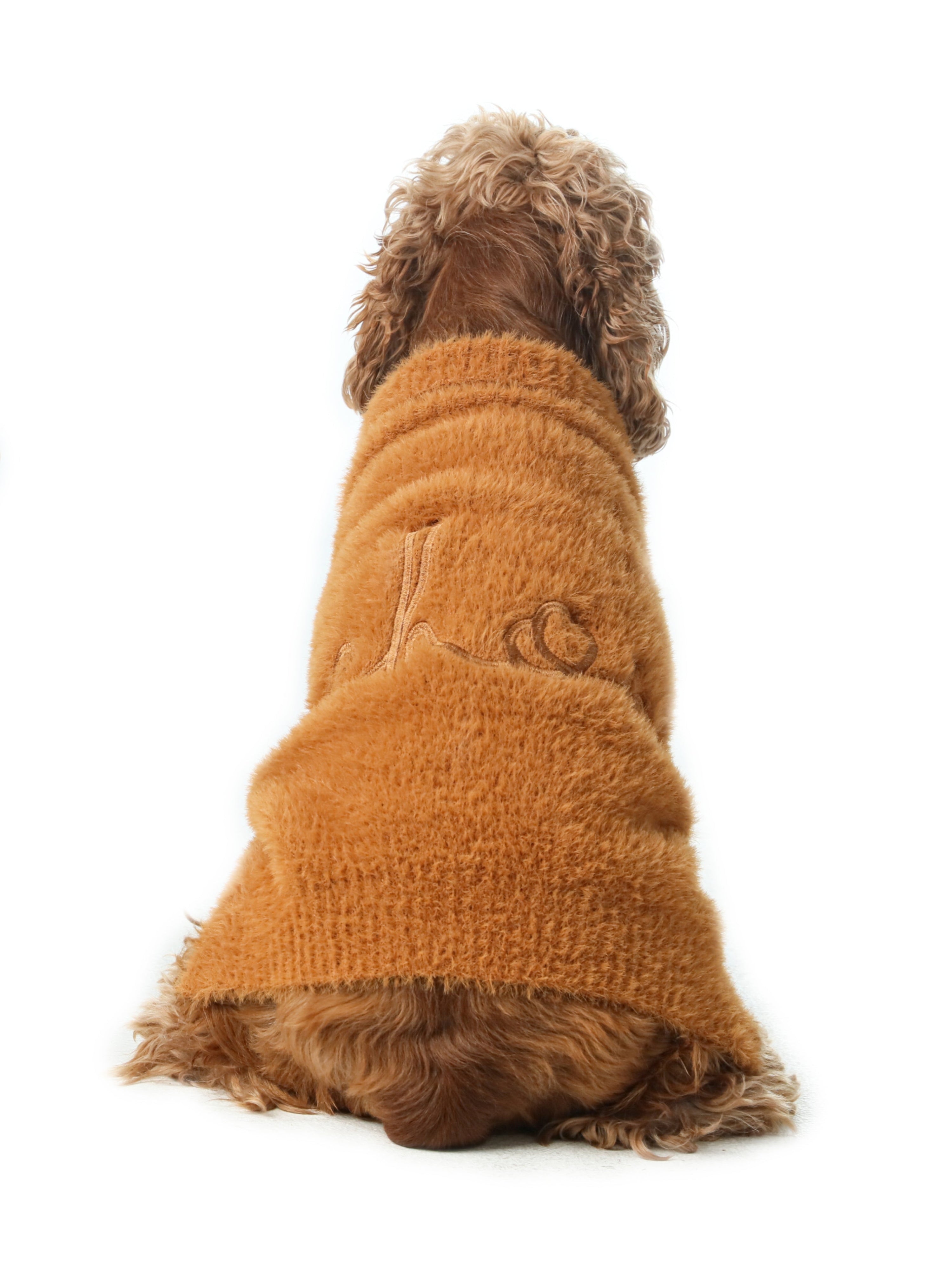 Eskimo Fuzzy Sweater-Orange