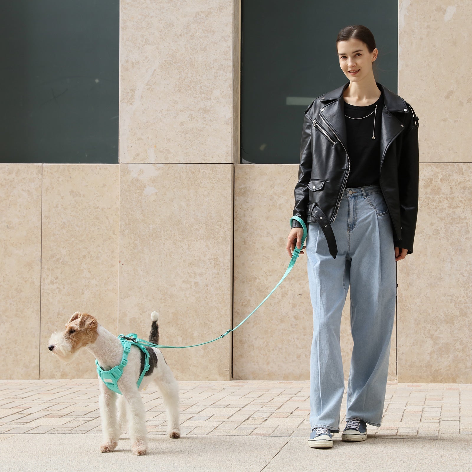 Padded Active Pet Leash-Mint Green