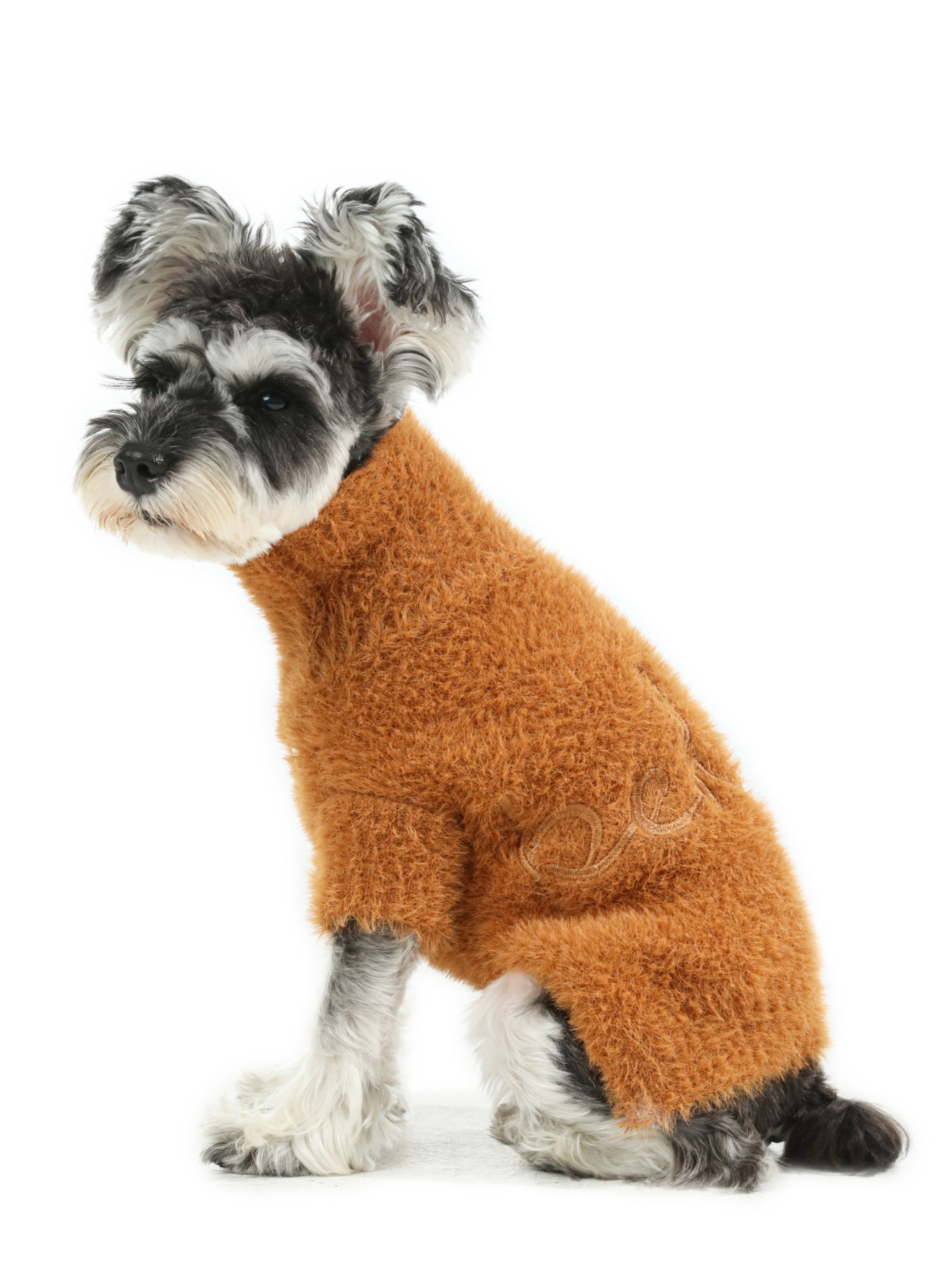 Eskimo Fuzzy Sweater-Orange