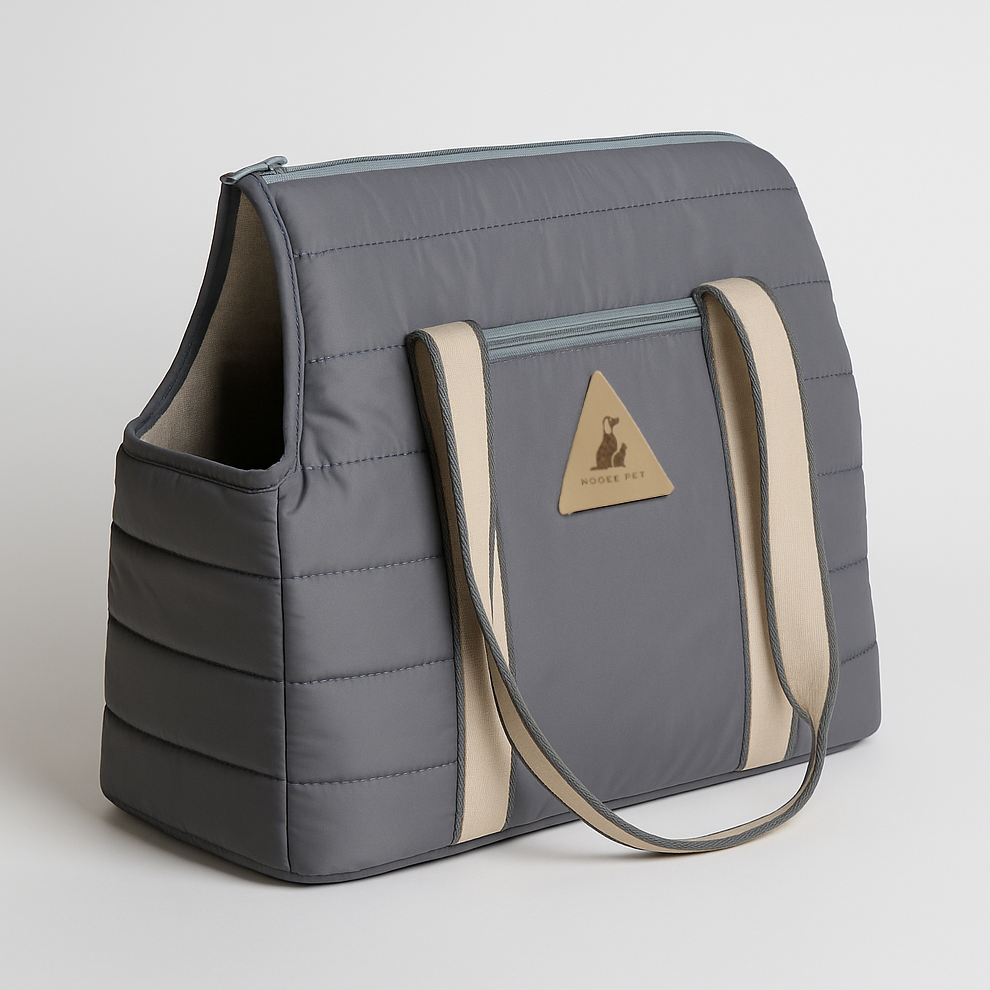 Nooee Pet Finn Carrier – Lightweight Quilted Dog Carrier with Easy-Care Cushion