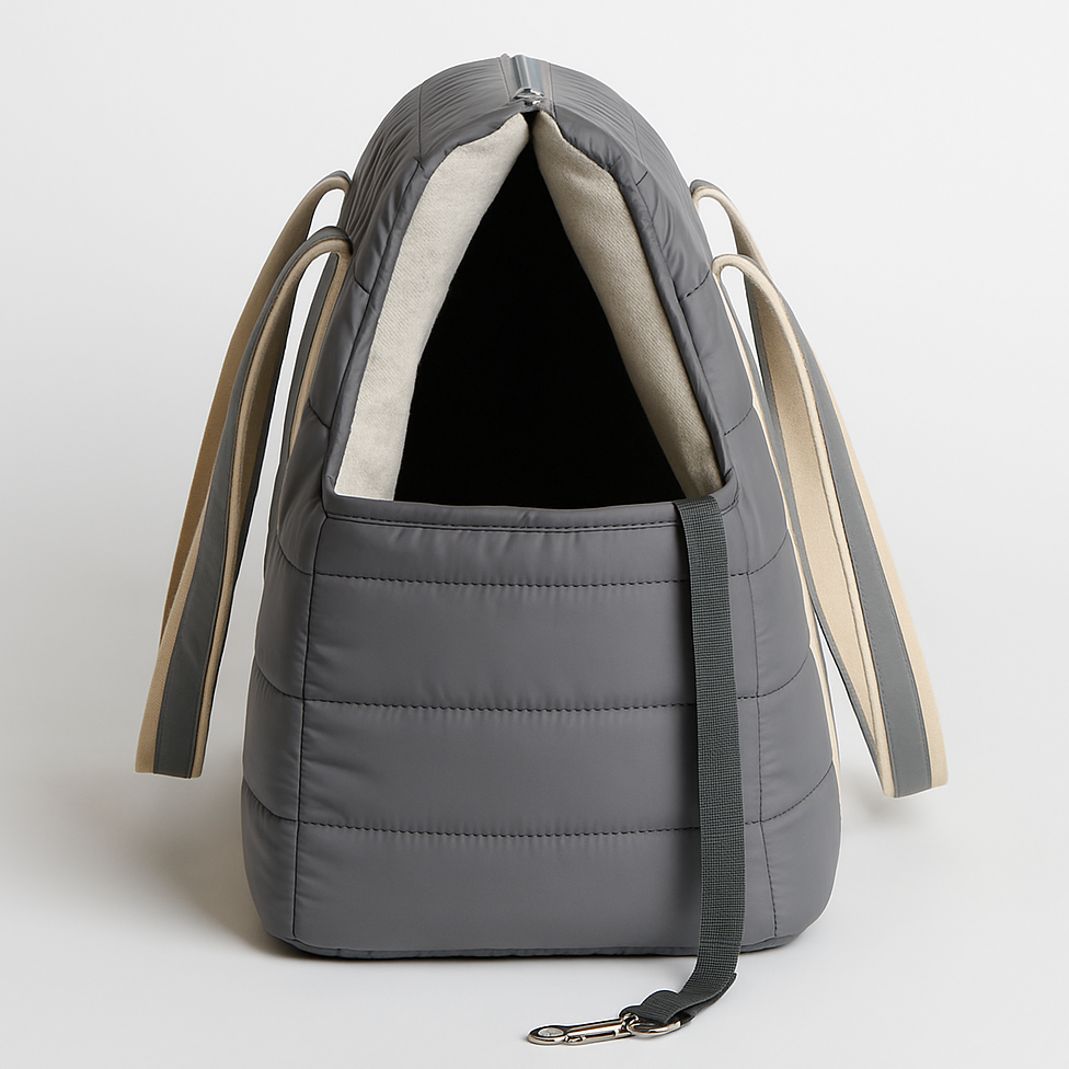 Nooee Pet Finn Carrier - Lightweight Quilted Dog Carrier with Easy-Care Cushion