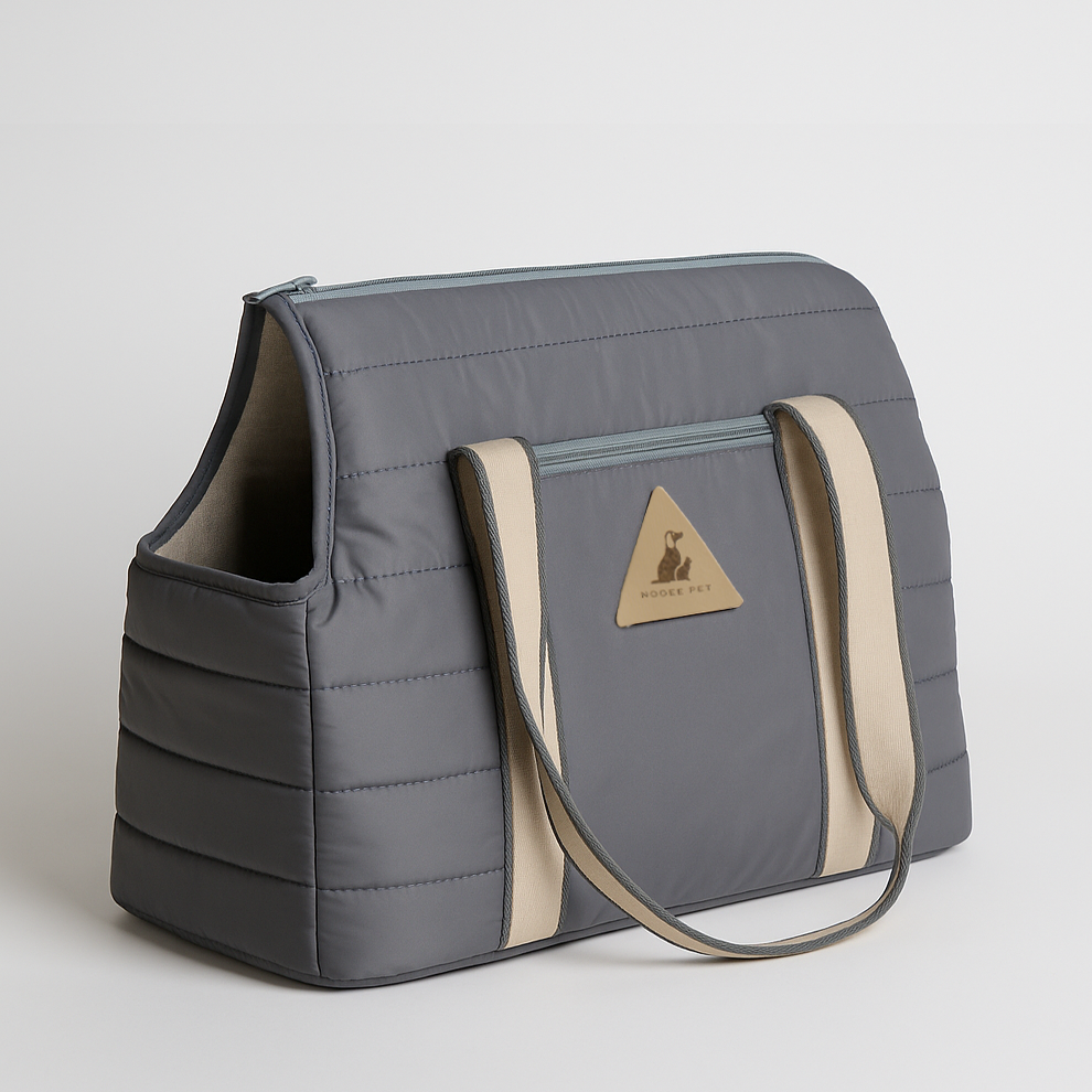 Nooee Pet Finn Carrier - Lightweight Quilted Dog Carrier with Easy-Care Cushion
