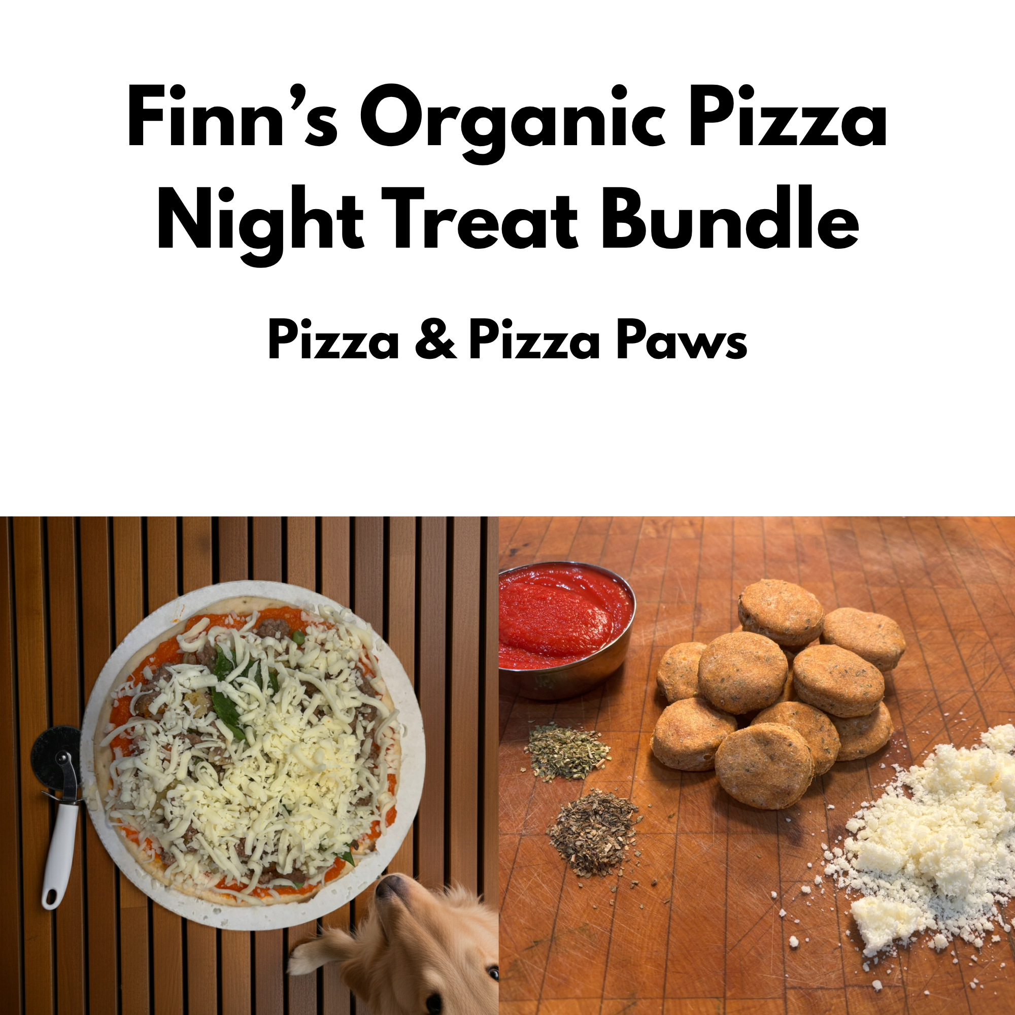 PAWsitively Organic Finn Pizza Night Dog Treat Bundle