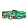 Up Country First Down Printed Cast Brass Dog Collar