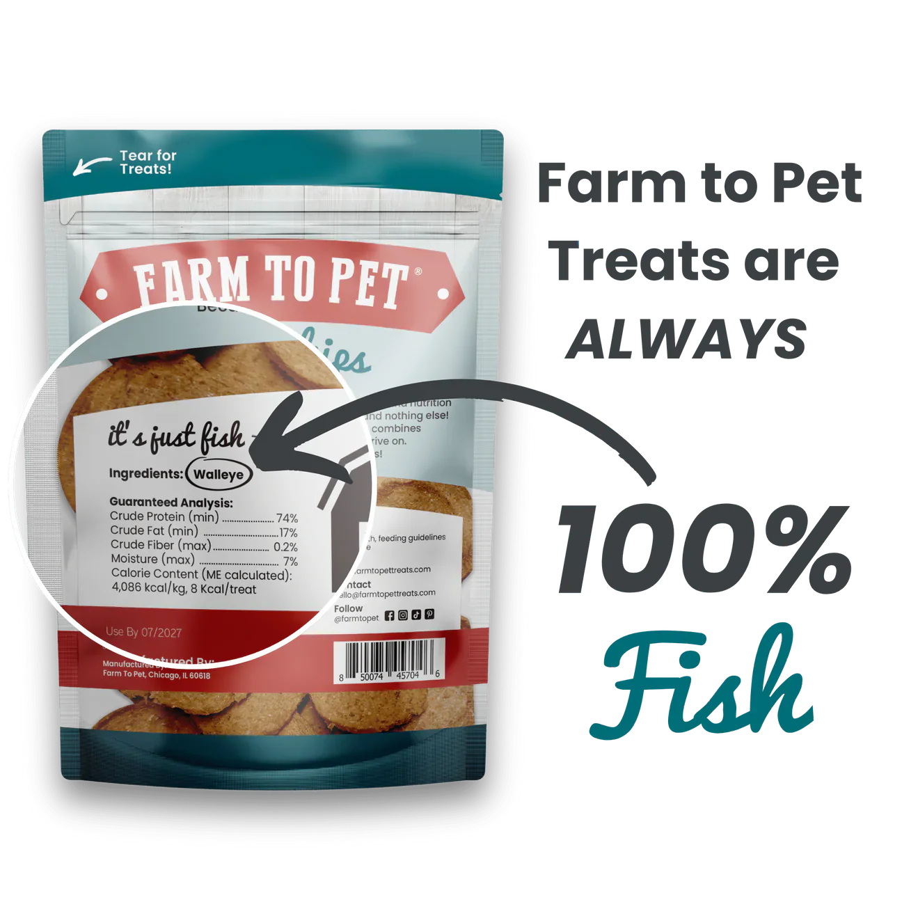Farm To Pet Fish Chips (4oz) - HT Animal Supply