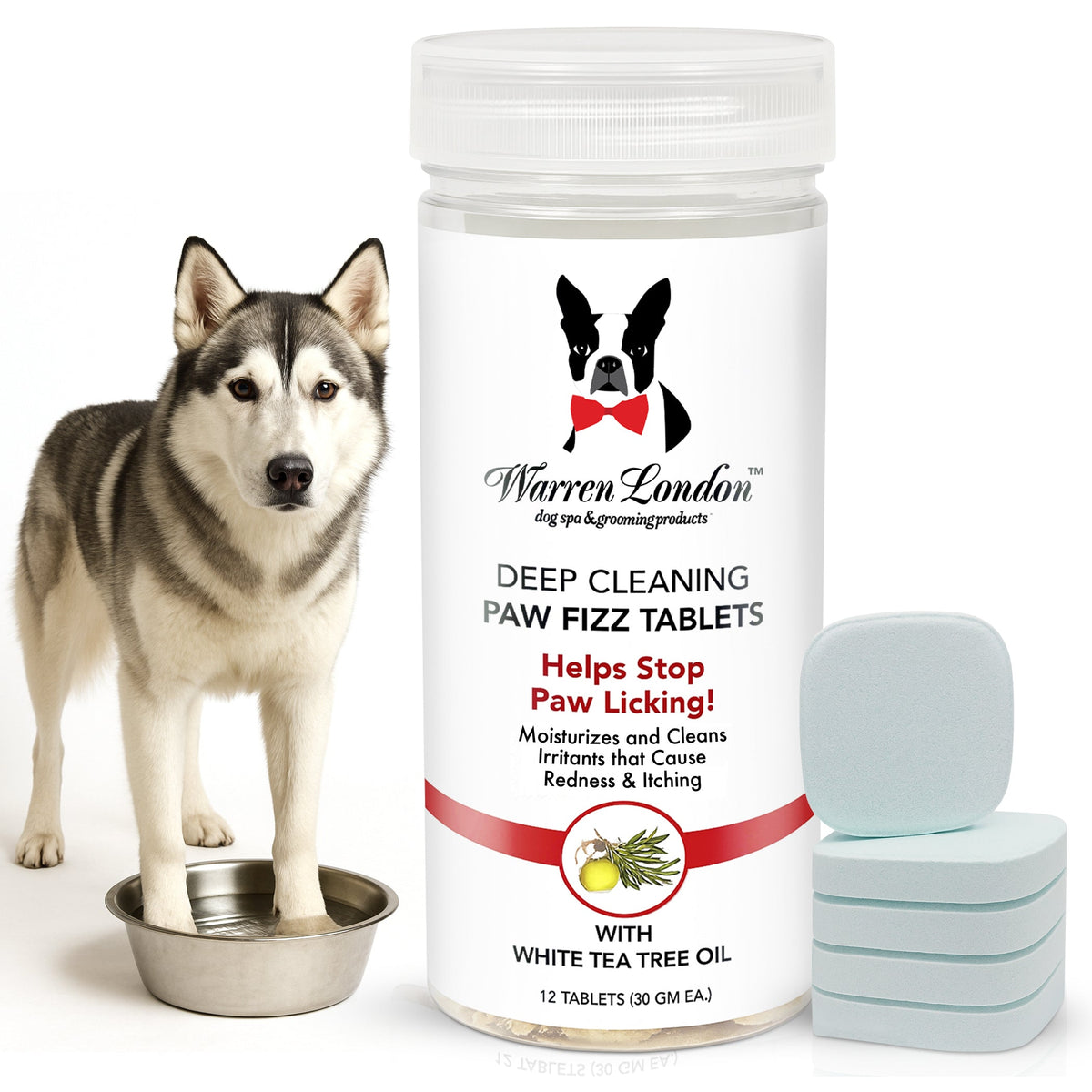 Deep Cleaning Paw Fizz Tablets - Paw Soak Helps Eliminate Paw Licking | HT Animal Supply