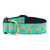 Up Country Flamingo Extra Wide 1.5" Cast Brass Dog Collar