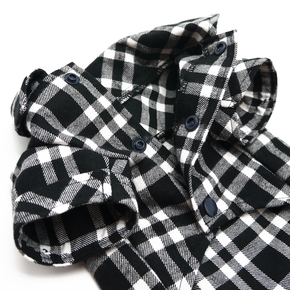 DOGO Flannel Button Down Dog Shirt