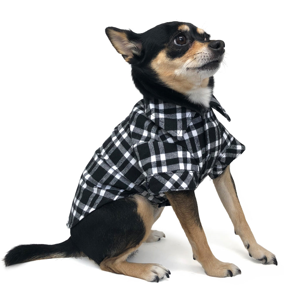 DOGO Flannel Button Down Dog Shirt