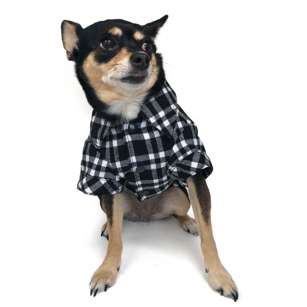 DOGO Flannel Button Down Dog Shirt