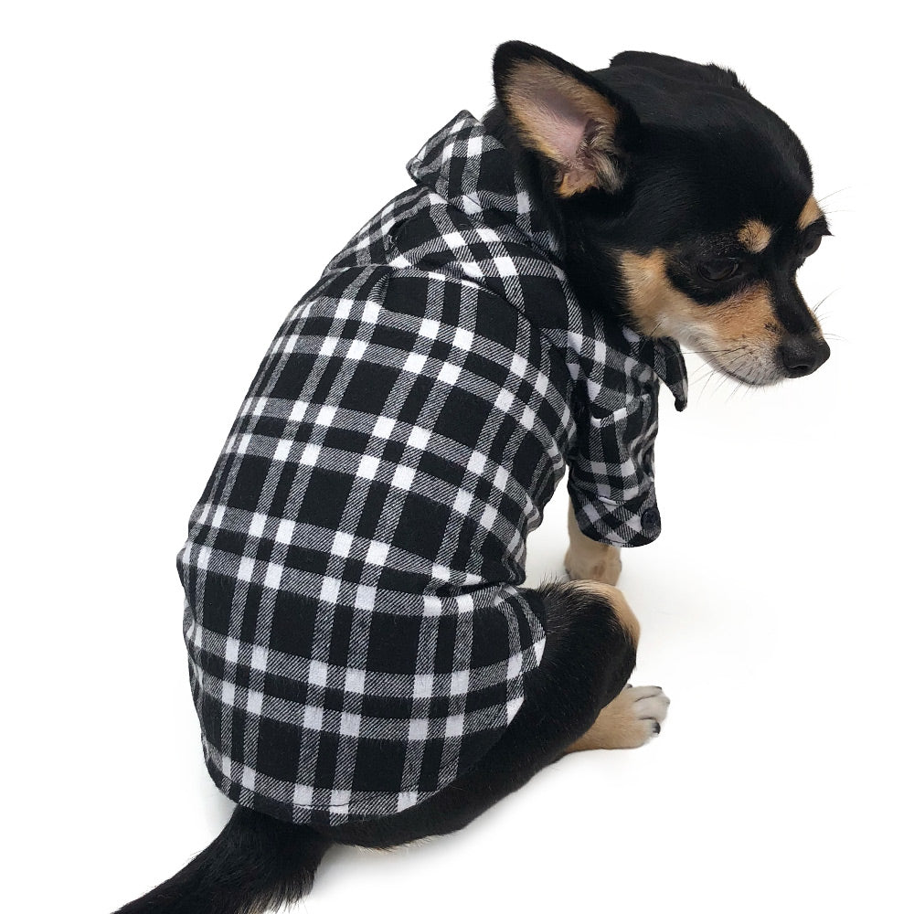 DOGO Flannel Button Down Dog Shirt