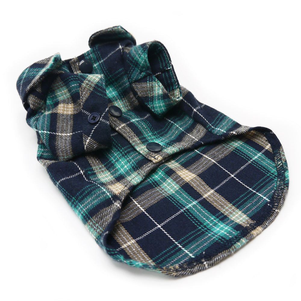 DOGO Flannel Button Down Dog Shirt