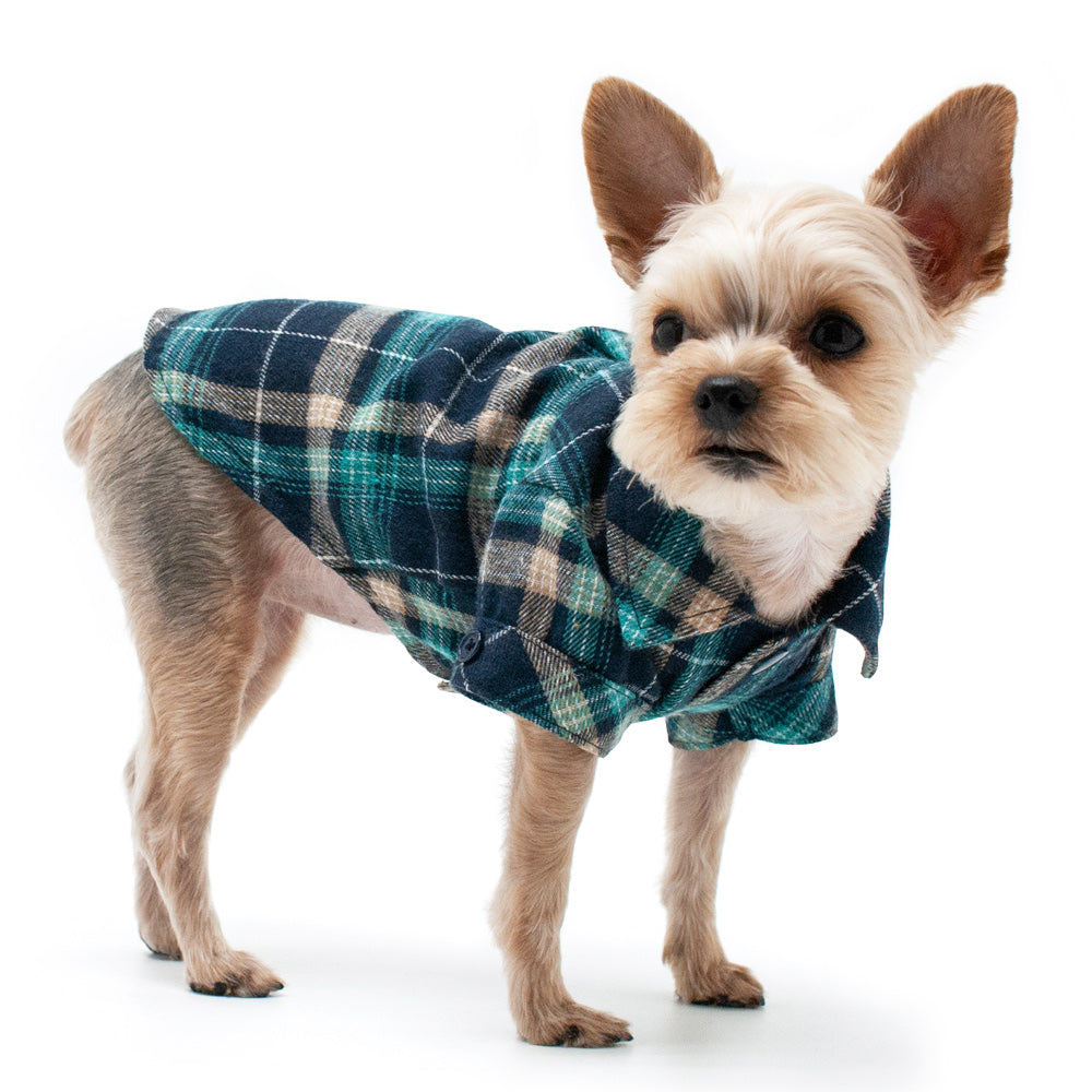 DOGO Flannel Button Down Dog Shirt