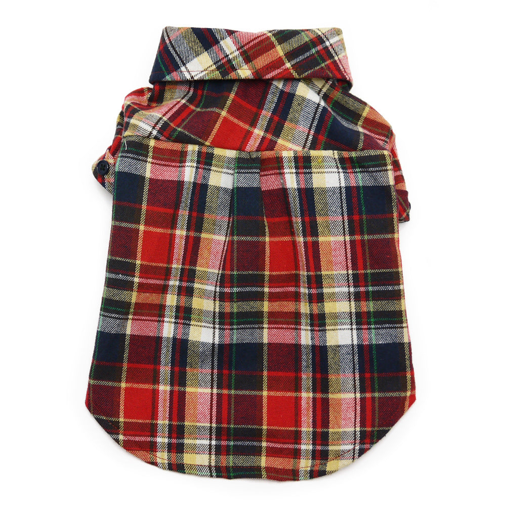 DOGO Flannel Button Down Dog Shirt