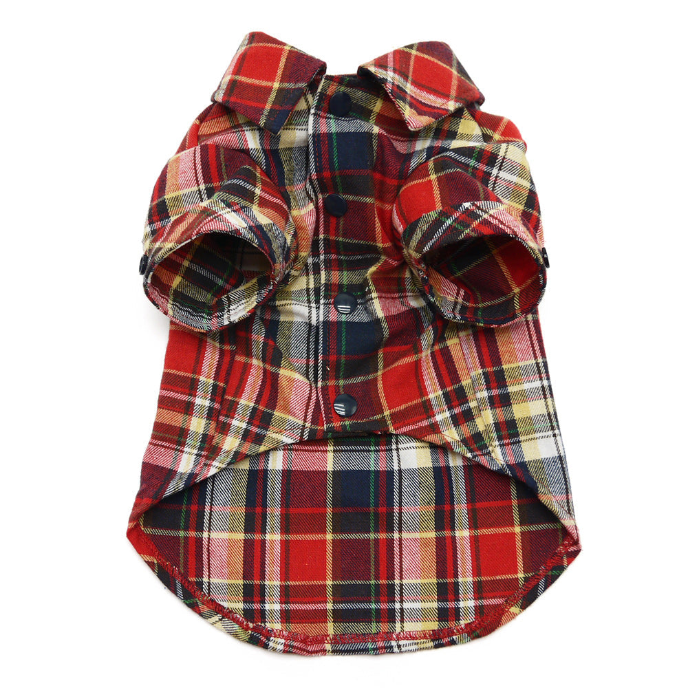 DOGO Flannel Button Down Dog Shirt