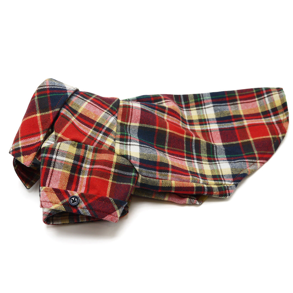 DOGO Flannel Button Down Dog Shirt