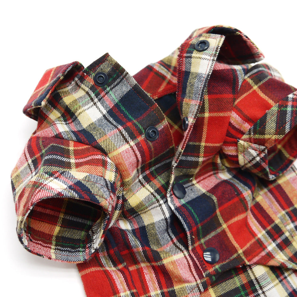 DOGO Flannel Button Down Dog Shirt