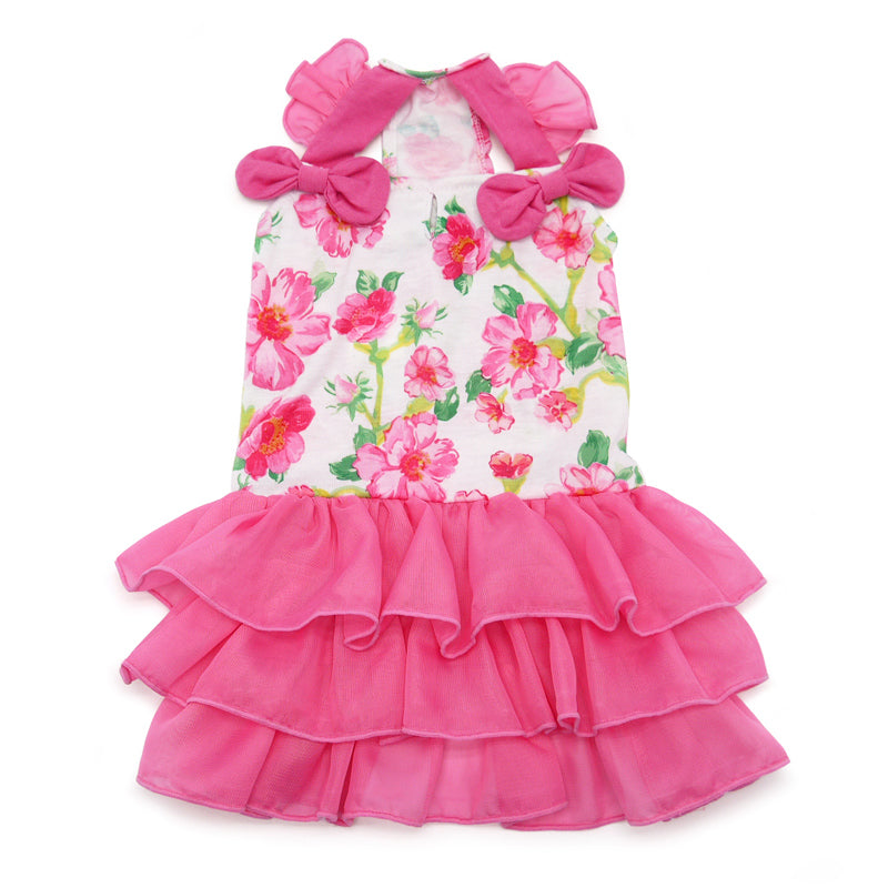 DOGO Floral Flounce Dog Dress