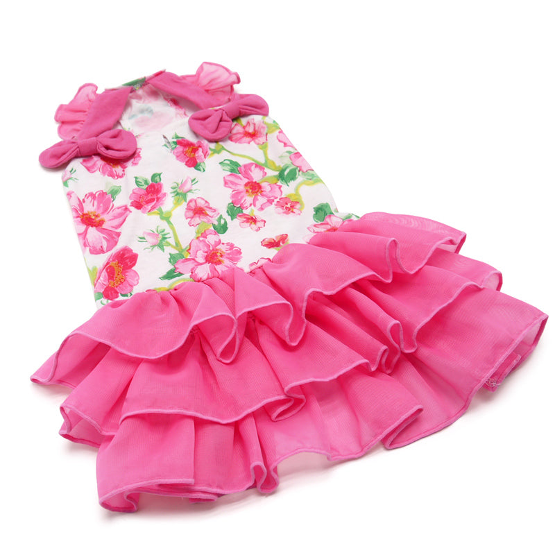 DOGO Floral Flounce Dog Dress