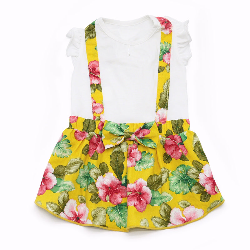 DOGO Floral Suspender Dog Dress