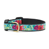 Up Country Flower Story Cast Brass Dog Collar