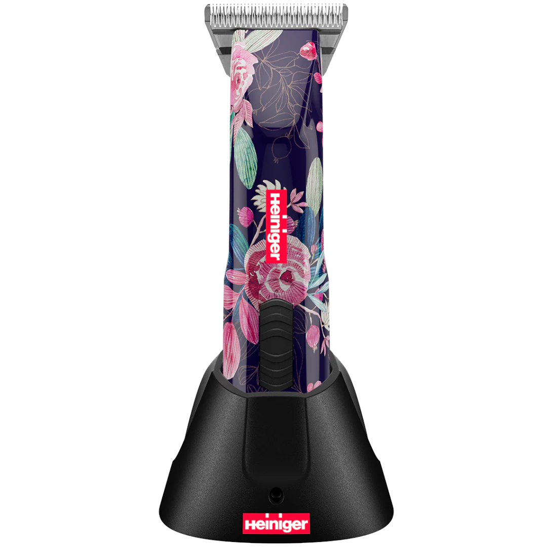 Limited Edition Flower Opal Cordless Clipper with 30W, and 2 Batteries with Free Grip by Heiniger