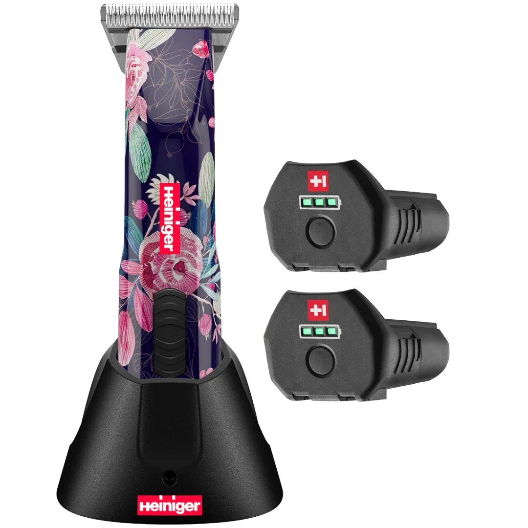 Heiniger Limited Edition Flower Opal Cordless Clipper with 30W, and 2 Batteries