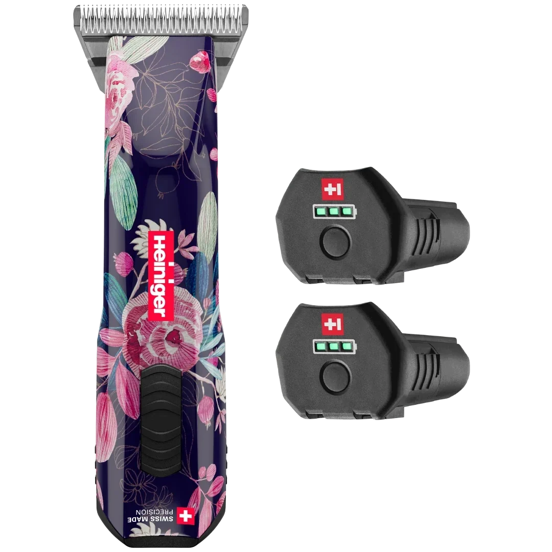 Heiniger Limited Edition Flower Opal Cordless Clipper with 30W, and 2 Batteries