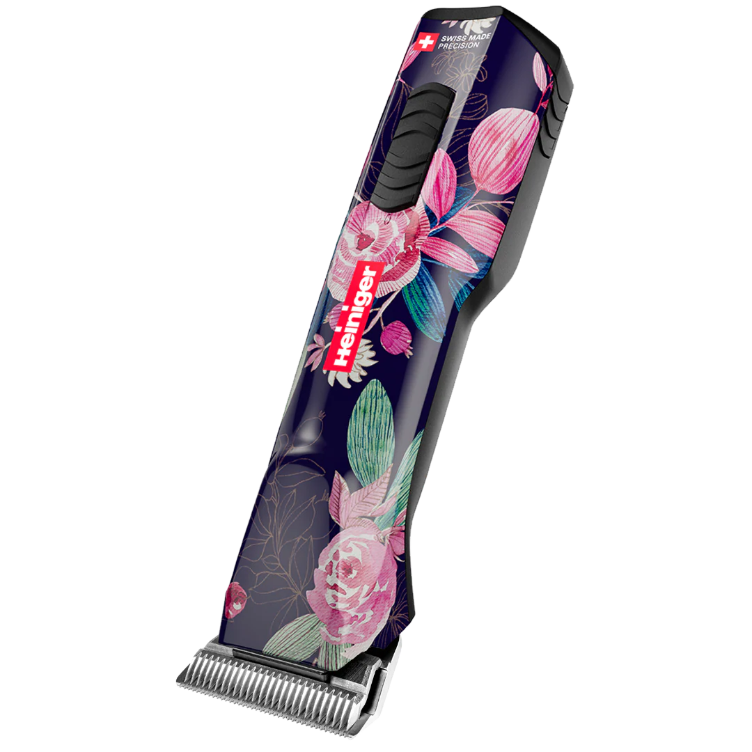Limited Edition Flower Opal Cordless Clipper with 30W, and One Battery with Free Grip by Heiniger