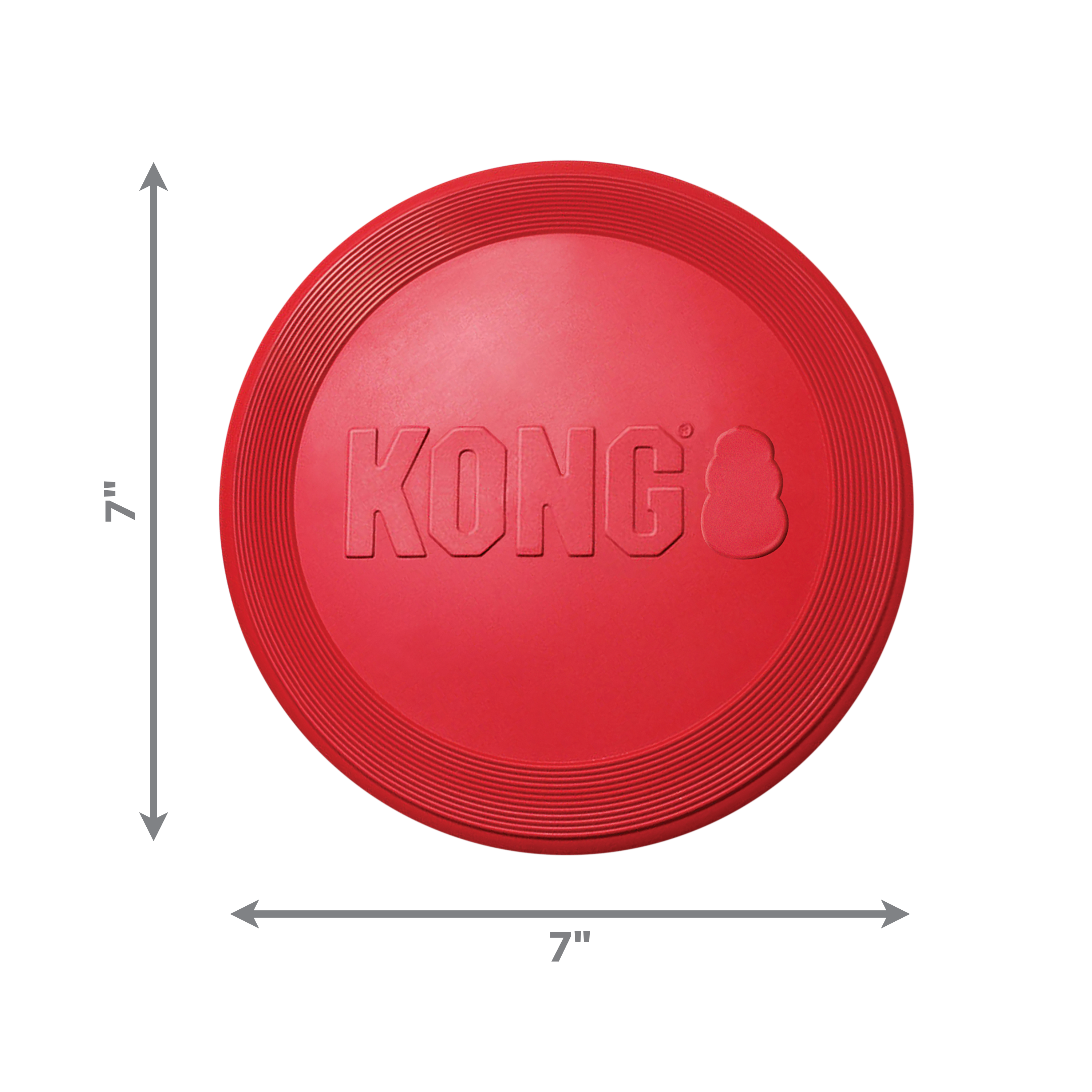 Kong Red Rubber Flyer - HT Animal Supply