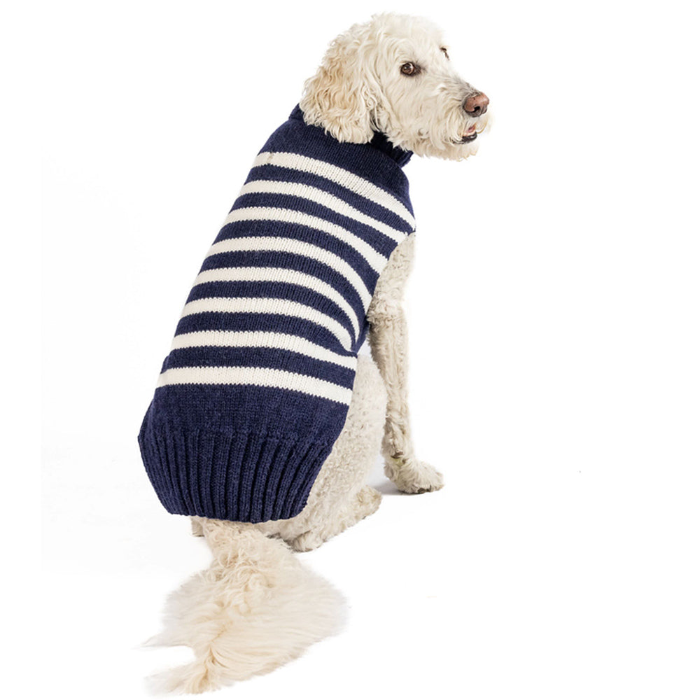 Chilly Dog Flynn Alpaca Stripe Dog Sweater
