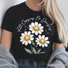 All Oopsies No Daisies T-Shirt, Funny Floral Natural and Black Tee for Quirky and Cottage Vibes
