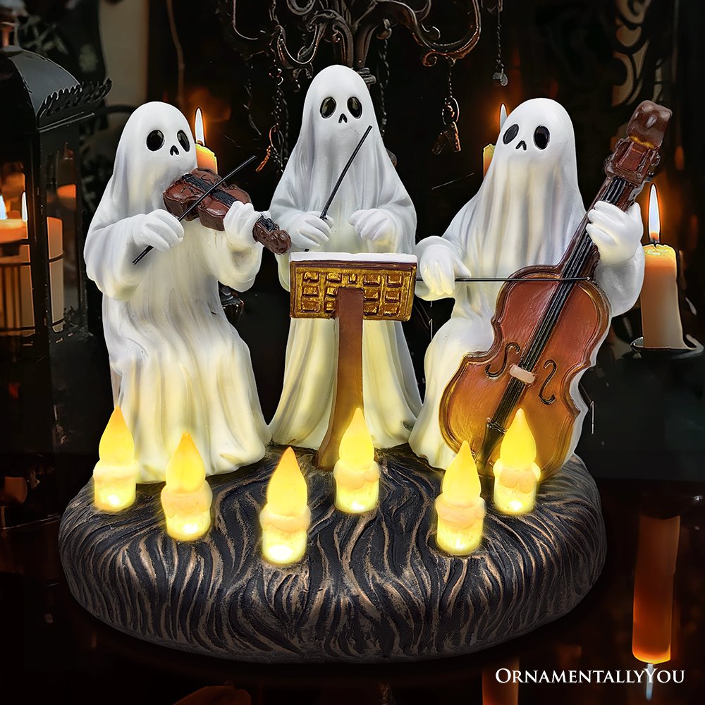 Ghostly Ensemble Trio Lighted Spooky Home Figurine, 5.5