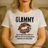 Glammy Leopard Lips T-Shirt, Coquette White Tee for Stylish and Glamorous Grandmas