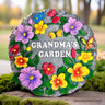 Grandma’s Garden Floral Stepping Stone, 9.5" Decorative Outdoor Decoration